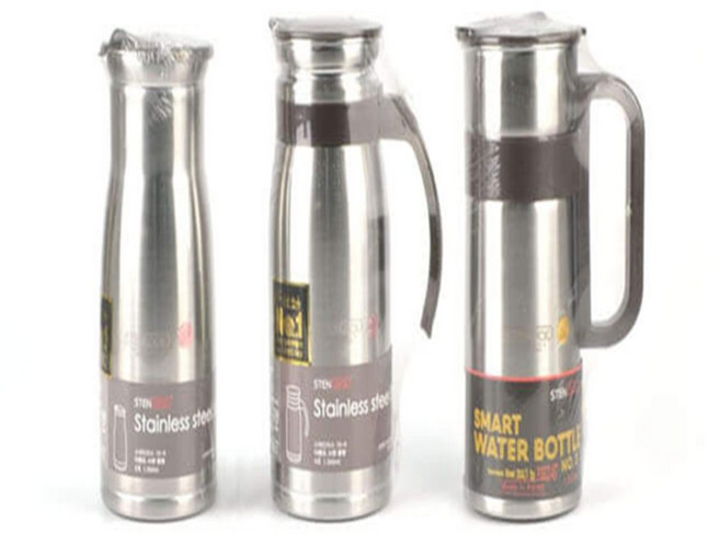 제이엠 스텐 원터치물병 마트물병업소용스텐물, 4호, 1개, 1300ml