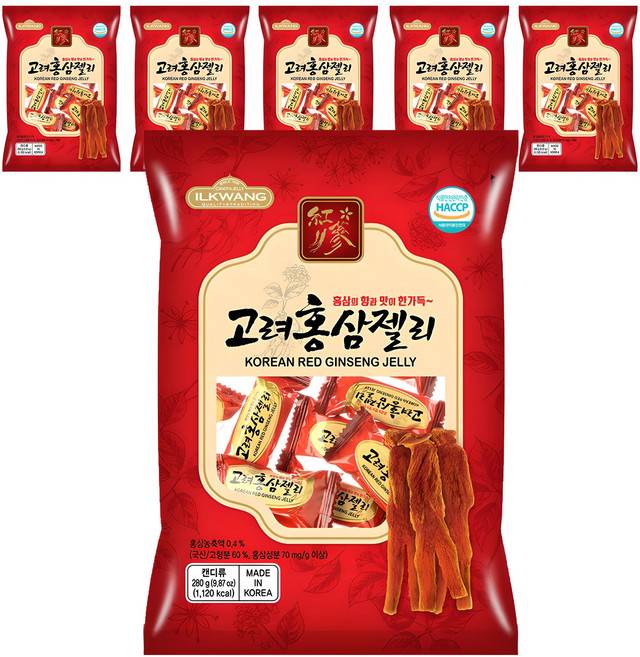 일광제과 고려홍삼젤리, 280g, 6개