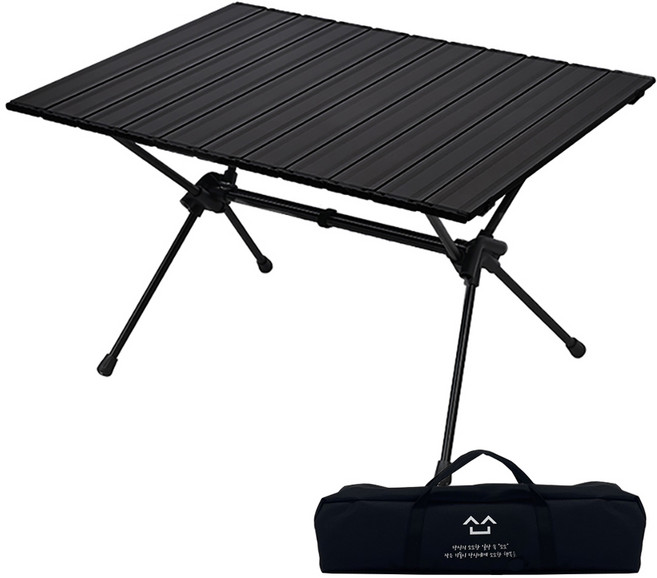 소소147 캠핑 롤 테이블 접이식 의자, 테이블(1개 75x55cm 블랙)
