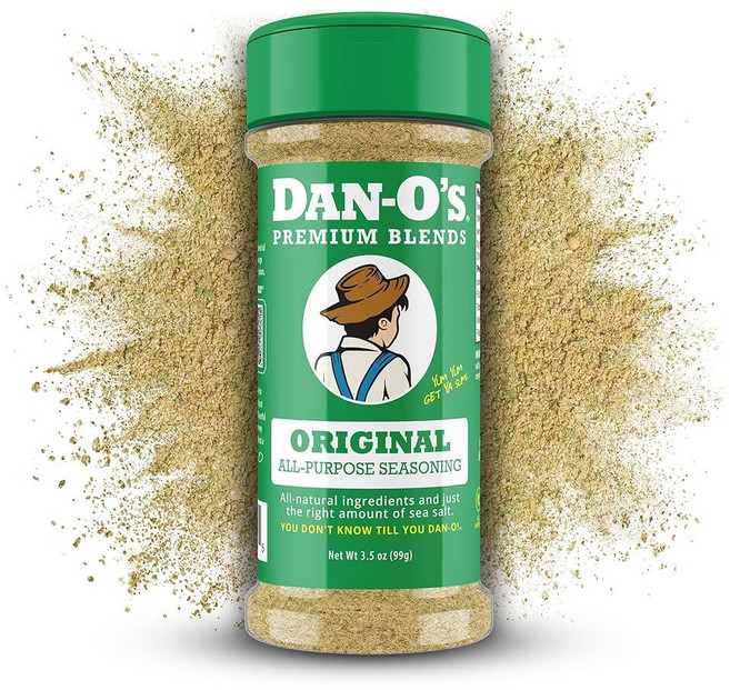 DanO's 오리지널 시즈닝 닭고기 고기 채소에 적합 다목적 성분 무설탕 제로 칼로리 모든 요리를 짭짤한 마리네이드 문지름 딥 작은 병99.2g3.5온스 241917, 3.5 Ounce (Pack of 1), 1