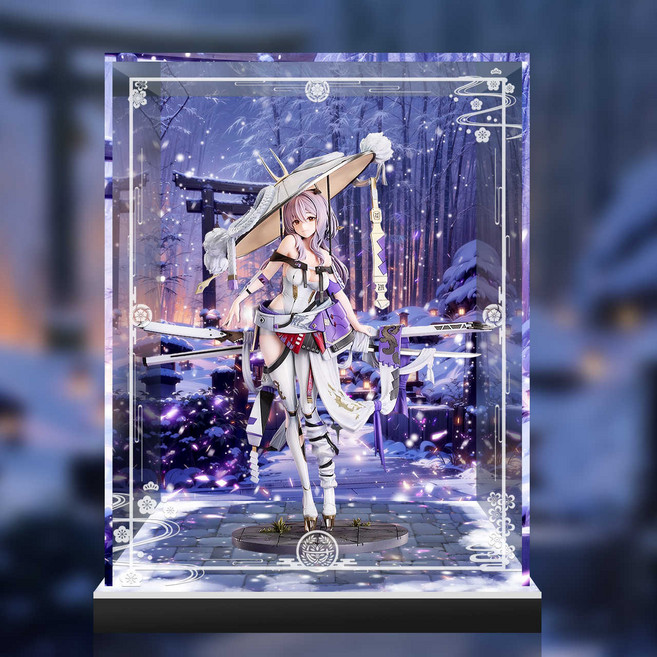 CMJ 승리의여신 니케 홍련 굿스마일 피규어 전용 LED 아크릴 전시 케이스, 1개