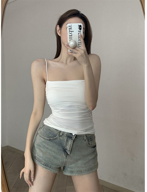 죠와 셔링 캡 슬리브리스