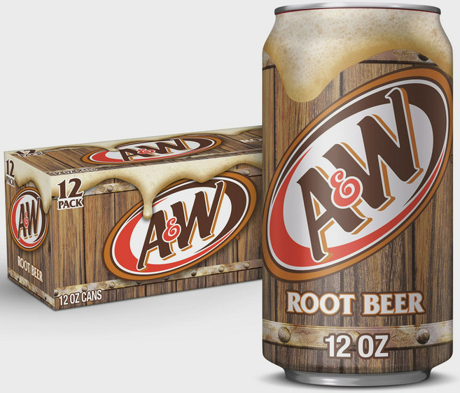 A&W Root beer 미국 소다 에이앤더블유 루트 비어 탄산음료 12oz (355ml) 12캔세트 미국음료, 355ml, 12개