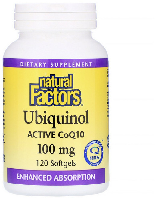 네추럴팩터스 유비퀴놀 액티브 CoQ10 100mg 소프트젤, 120정, 1개
