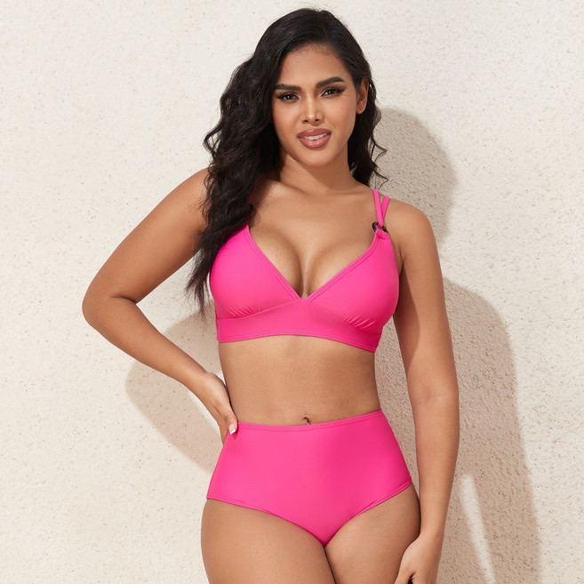 高腰性感分體比基尼泳衣, L