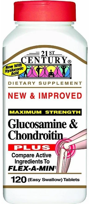 21st Century 글루코사민 콘드로이틴 120정, 1개 - 쿠팡