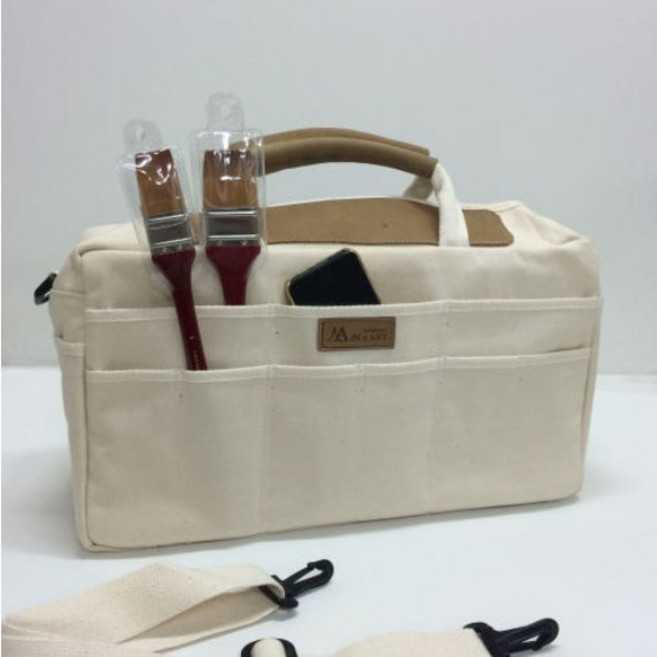 [자체제작] 인앤아트 미술용 보조가방 / 캔버스 천