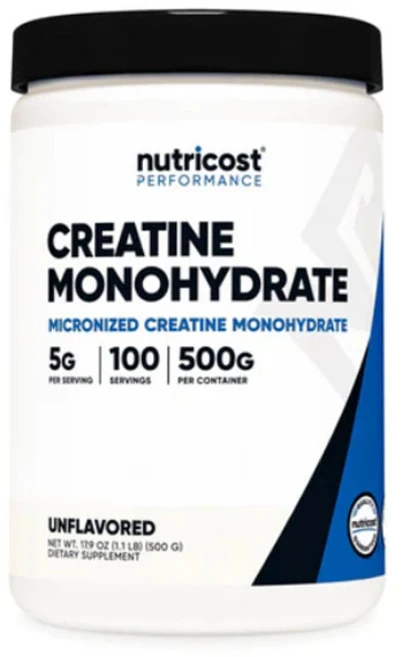 뉴트리코스트 마이크로나이즈드 크레아틴 모노하이드레이트, 500g, 2개 - 쿠팡