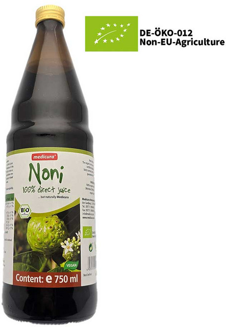 메디큐라 NFC 유기농 노니 100% 원액 주스, 750ml, 1개
