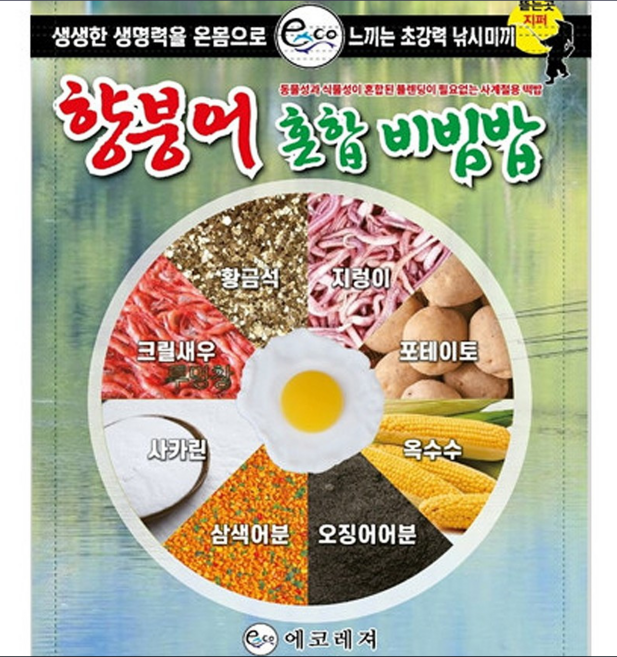 에코레져 껌딱지 옥수수 삼색어분 어분 글루텐 떡밥 민물낚시 붕어, 1개