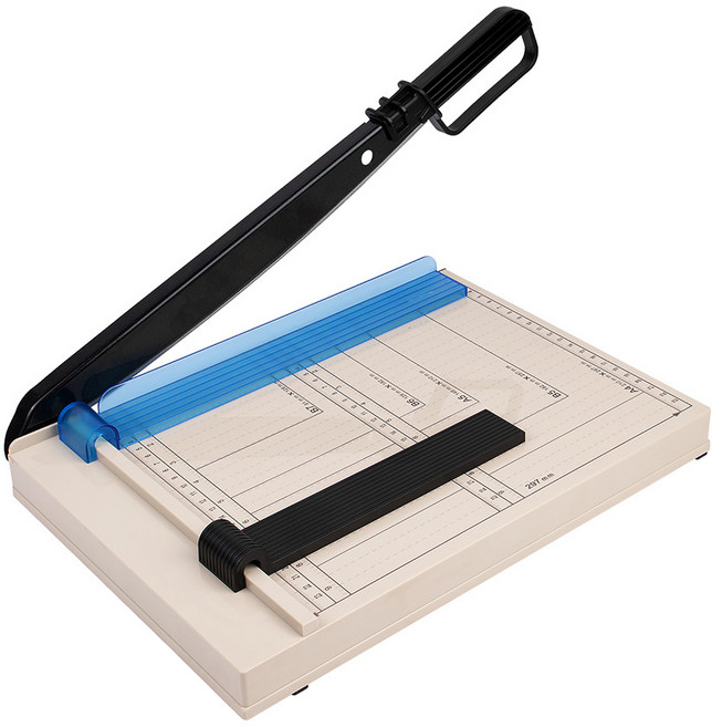 ZOZOFO 페이퍼 작두형 재단기 A4 사무실 문서재단기 SL-A, 크림색SL-A(307x240mm)