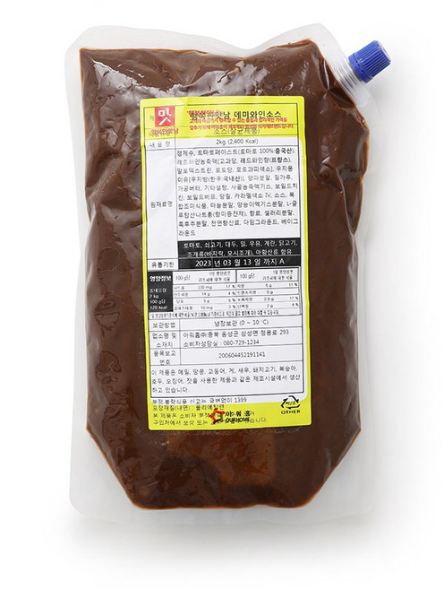 아워홈 행복한맛남 데미와인소스, 1개, 단품