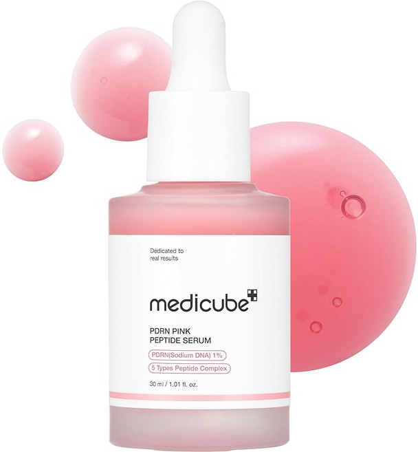메디큐브 PDRN 핑크 앰풀 10 000ppm 배합 미용액 연어 주사 저자극 하리 한국 화장품 medicube pink peptide serum, 1개, 1g