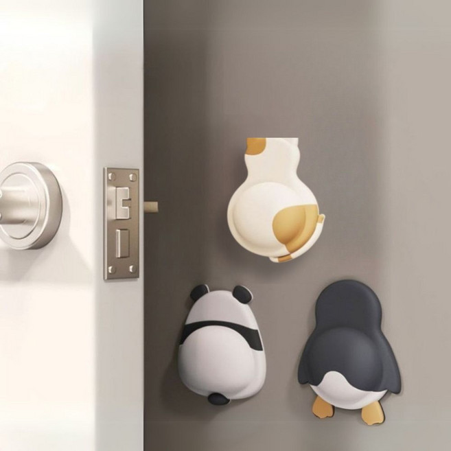 루아리브 문쾅 방지 다용도 보호 패드, 루아캣+루아펭귄, 1개