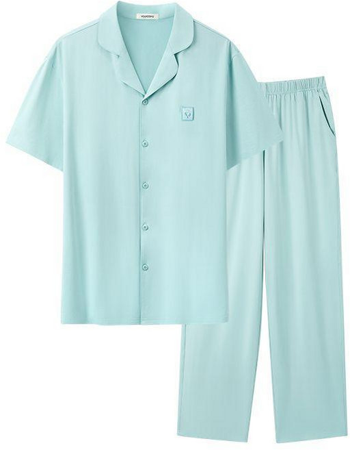 超值 有棵樹清涼情侶家居服薄款短袖純棉居家服夏季涼感可外穿男... 副廠商品