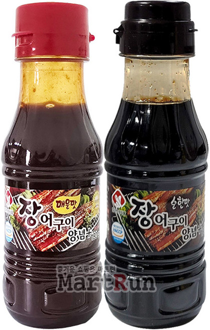 진조미 장어구이양념 순한맛 180g +매운맛 180g 장어 소스, 1