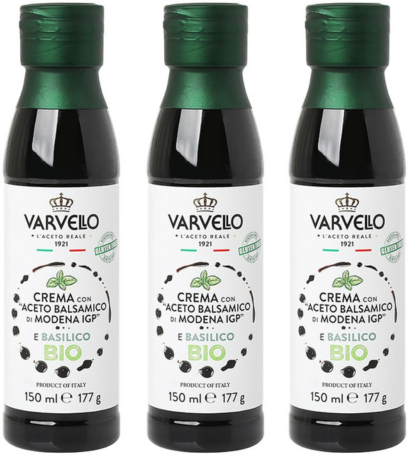 발베로 발사믹글레이즈 소스 크림 150ml, 바질 3개, 1개