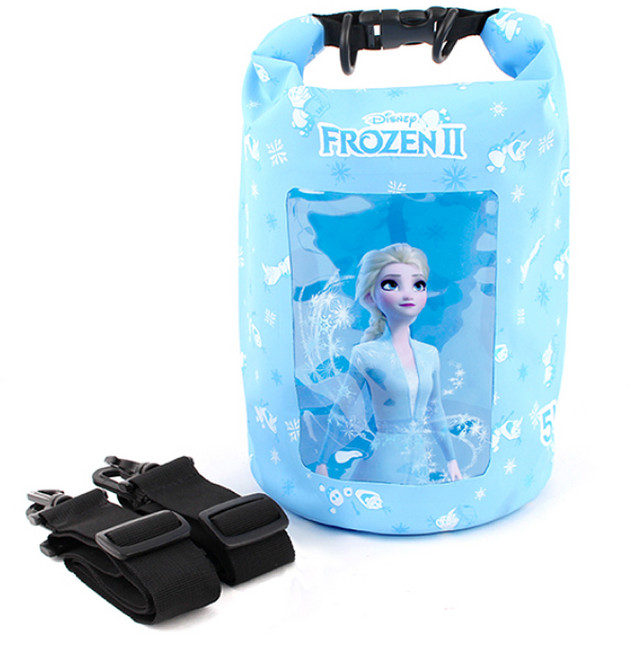 디즈니 겨울왕국2 드라이 백팩 5L 깨비 헬로키즈 유치원단체선물 캐릭터잡화 아동잡화 유아잡화 남아 여아 아동 어린이 유아, 스카이블루