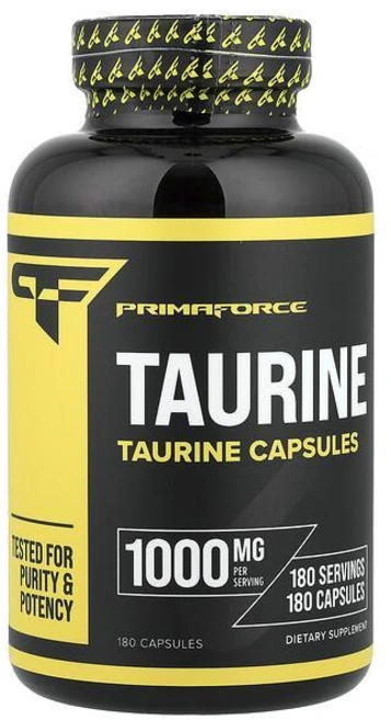 Primaforce Taurine 1000mg Capsules 프리마포스 타우린 1000mg 캡슐, 6개, 180정 - 쿠팡