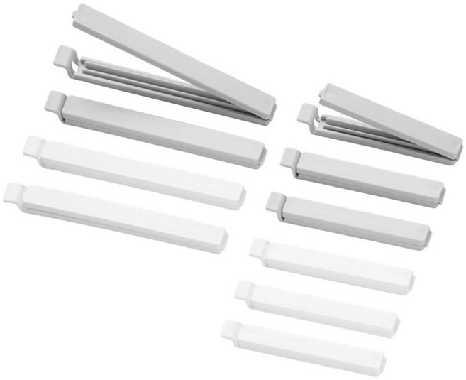 [니토리 일본이케아] 밀봉 집게 JS01 10P 화이트, 1개