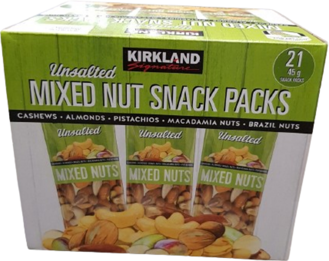 [코스트코] 커클랜드 시그니춰 무염 견과 스낵팩, 954g, 1박스