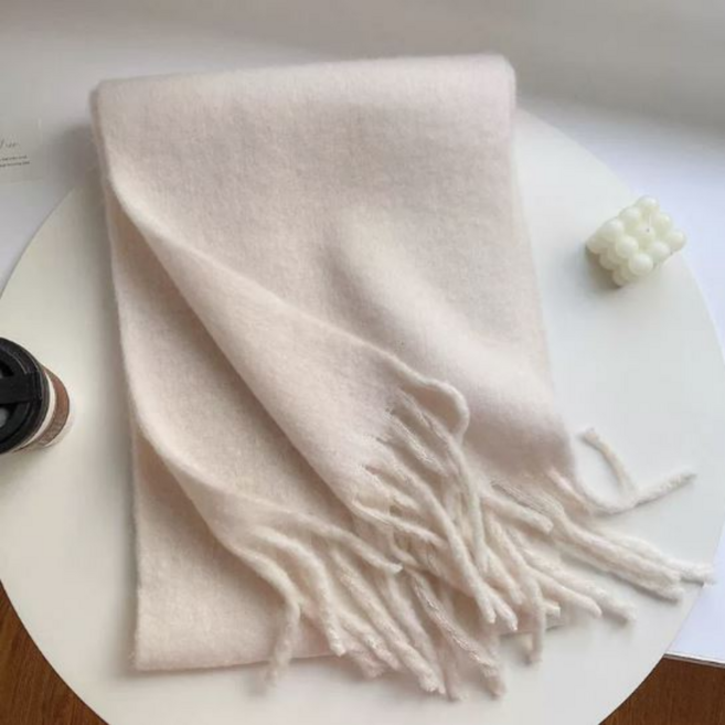 하니모아 여성 겨울 니트 털 목도리 머플러