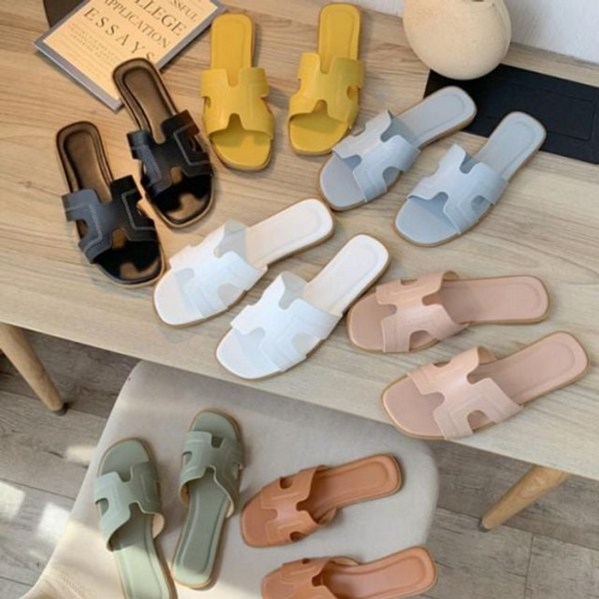 스티치h슬리퍼 슬리퍼 실내화 고급가죽슬리퍼jsy7+9auO