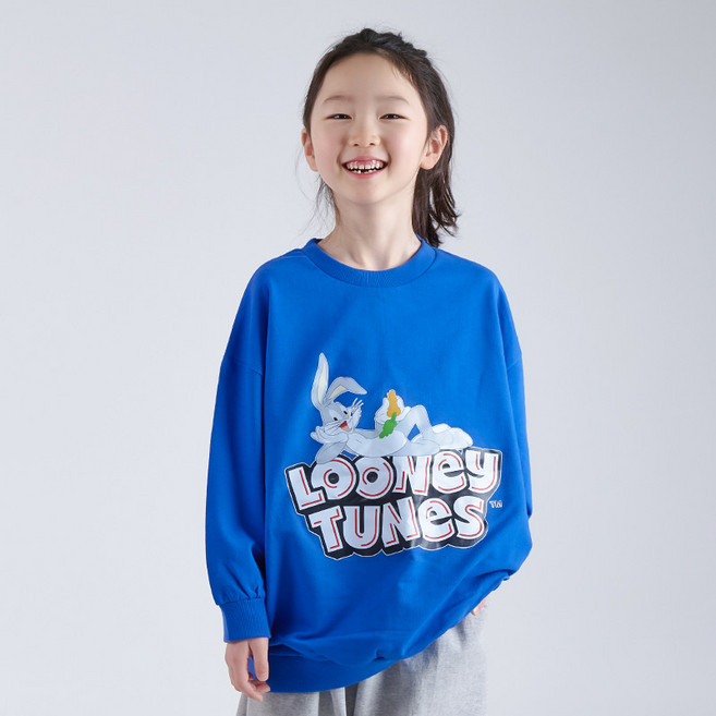 루니툰즈 아동 남아 여아 바니 맨투맨 티셔츠