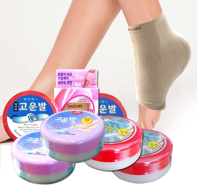 발케어 발관리 고운발크림 뒷꿈치 실리콘패드 세트상품, 미인발X2개+뒷꿈치보습패드(살구색)X1개, 1개