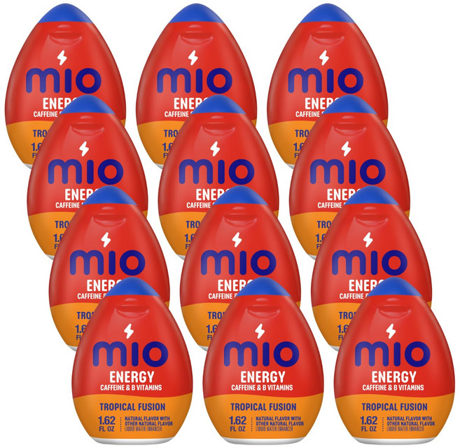 미오 액상 water 인핸서 프루트 펀치 1.62 온스 MiO Energy Tropical Fusion Naturally Flavored Liquid Water Enhance, 12개, 48ml
