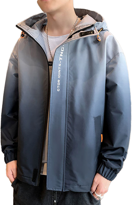 셀럽당 봄가을 그라데이션 남성 야상 캐주얼 후드 점퍼 상의