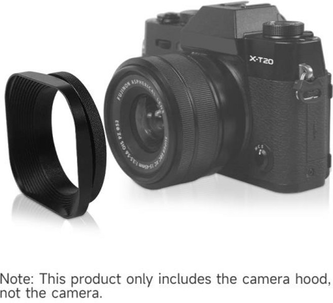 금속 카메라 스퀘어 렌즈 후드 범용 레트로 후지 빛 감소 필터 어댑터 링 39mm 52mm, [06] 52mm, 1개