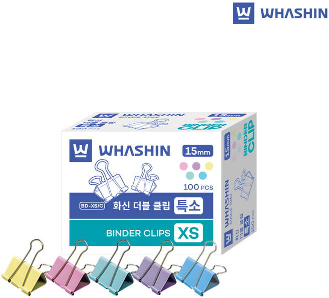 화신 더블클립, XS, 100개입, 1개