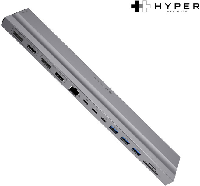 하이퍼드라이브 13in2 듀얼 USB-C 멀티허브 도킹스테이션 4K HDMI PD충전 맥북 노트북 호환, 단품 1개, 1개