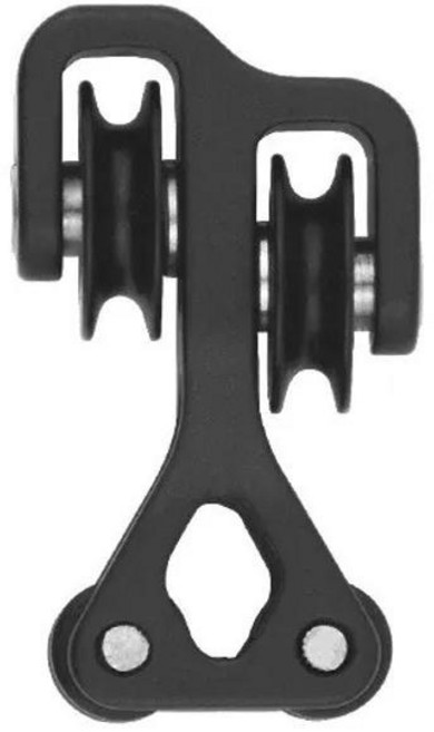 알루미늄 롤러 케이블 슬라이드 보우 스트링 스플리터 교체 분리기 화살표 풀리, 색상: 6. Black, 1개