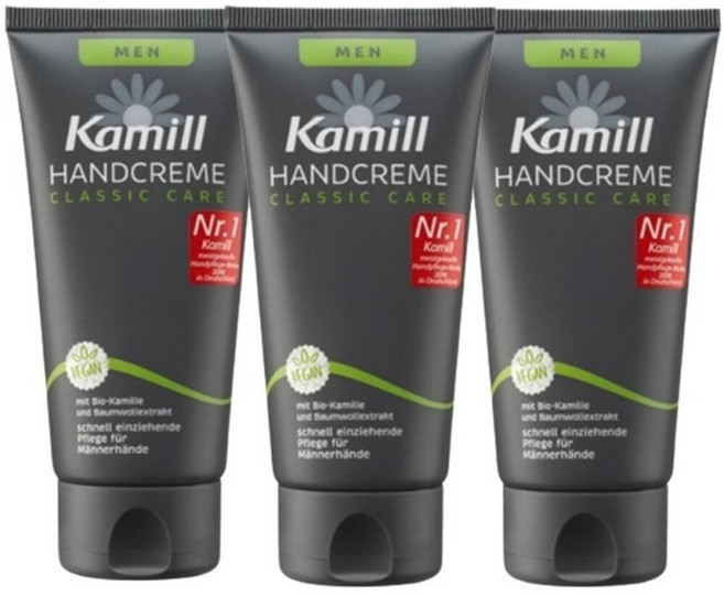 카밀 핸드 앤 네일 크림 맨 스킨향, 75ml, 3개