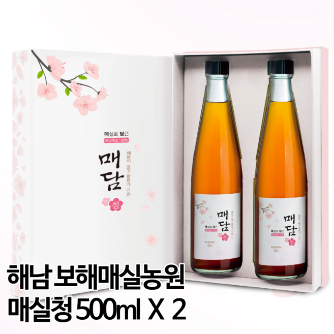 해남 보해매실농원 매실엑기스 높은 함유량 매담 매실청세트, 1개, 1L