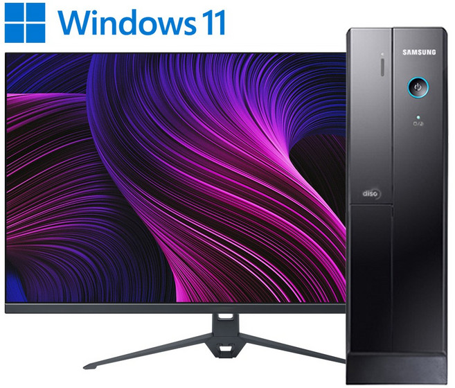 삼성 슬림 컴퓨터 본체 + 신품 LED모니터 세트 신품SSD240G 업무용 학원용 가정용 지포스 HDMI지원 윈도우11, 본체만, 01. G2020/8G/240G+500G/GT520