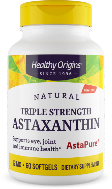 헬시오리진스 트리플 스트렝스 아스타잔틴 12mg 소프트젤, 60정, 1개