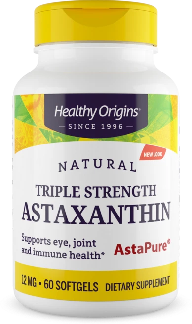 헬시오리진스 트리플 스트렝스 아스타잔틴 12mg 소프트젤, 60정, 1개 - 쿠팡