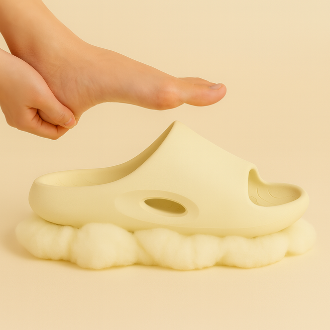 브루몽 발편한 족저근막 아치 4cm 쿠션 슬리퍼