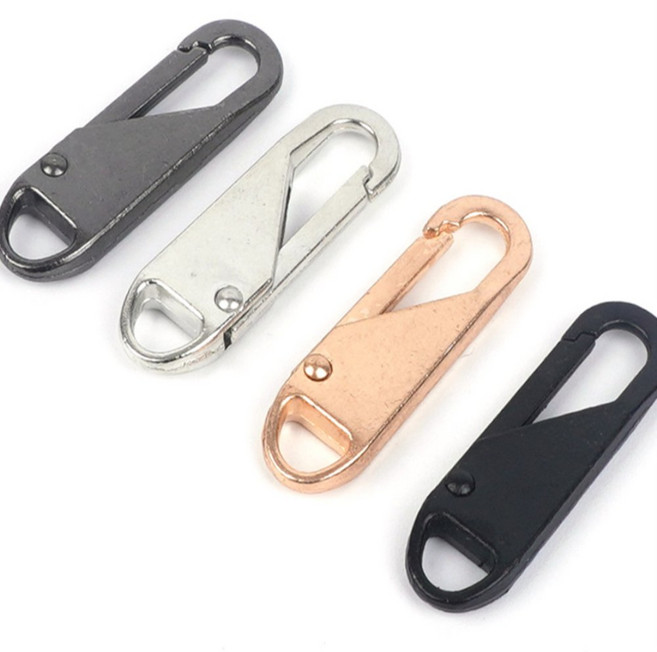 보나마켓 1P 지퍼고리 가방지퍼고리손잡이, 실버, 1개