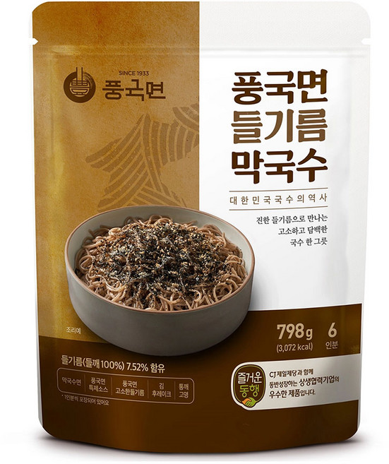 풍국면 들기름 막국수 133g x 6인분 코스트코 메밀국수, 1개