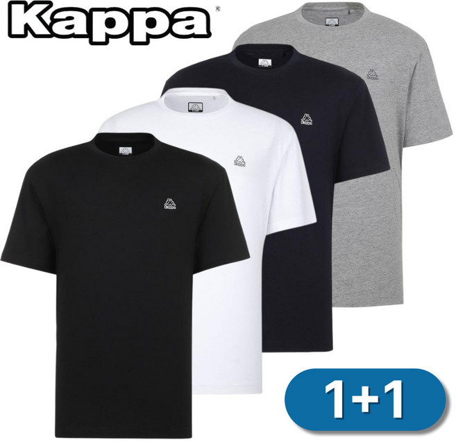 [매장발송] 카파 남여 반팔티 1+1 티셔츠 면티 베이직 여름 등산 낚시 운동 러닝 작업