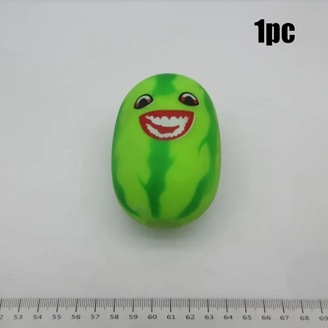 창의적인 시뮬레이션 수박 스퀴시 장난감 스트레스 해소 공 불안 완화 부드러운 감각 스퀴즈 피젯 장난감, 01 1pc