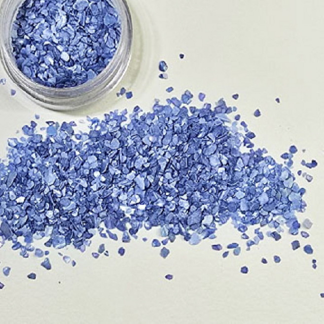 공예야 놀자 레진아트 자개공예 재료 천연자개가루 약12g~15g (4색상), 1개, 파랑