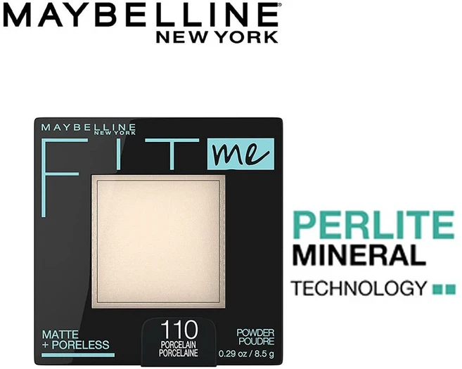 Maybelline Maybelline New York Fit Me Pressed Powder Foundation Shade, 1개, Shade 110 Porcelain, 8.5g - 쿠팡