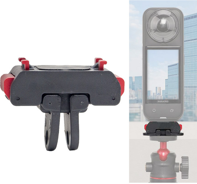 Insta360 X5 X4 Air ACE PRO 2 퀵릴리즈 마그네틱 멀티 베이스 거치대 연결 1/4 액션캠 마운트, 01 A.단일색상, 1개