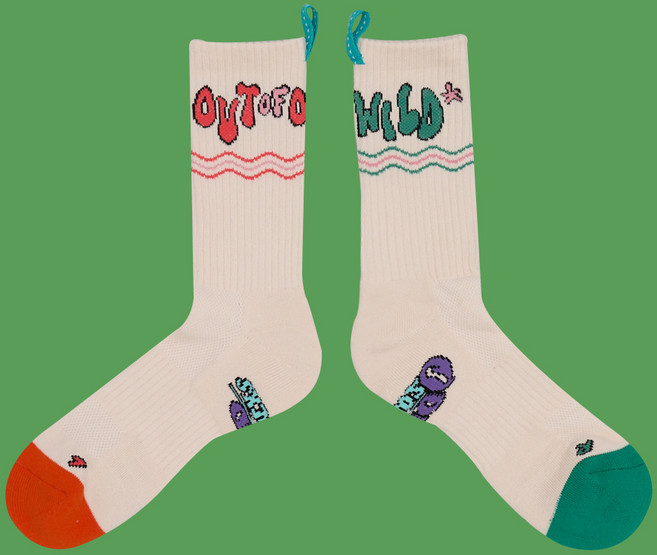 오드삭스 면스포츠양말 캠핑 아웃도어 양말 아웃오브오피스 오트밀, L(255mm-275mm), 1개