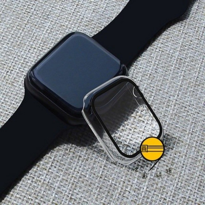 適用於 Apple Watch PC硬殼 保護殼, 全包硬殼-透明,46mm（S11/S10）通用, 1個